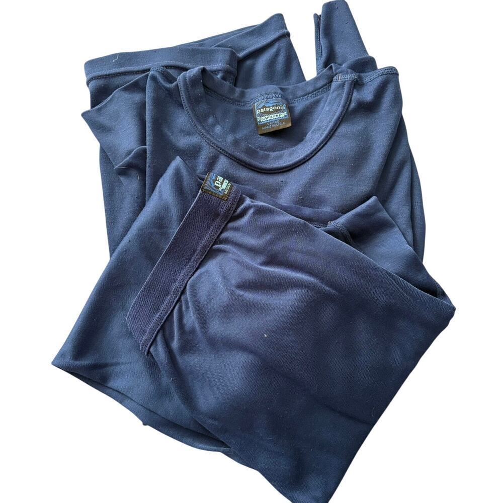 Vintage Patagonia Capilene Long Underwear Set- L top, M pant–‎ Made in USA 1990s